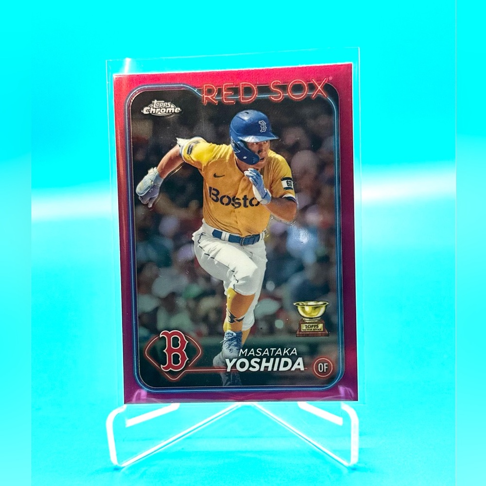 2024 Topps Chrome Masataka Yoshida Pink Refractor! #63 Boston Red Sox